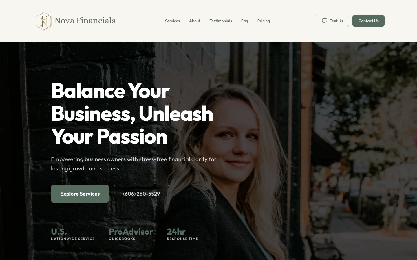 Public marketing site built on ContractorLink